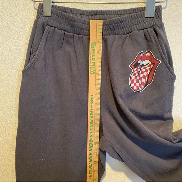 The Rolling Stones sweatpants size XS loungewear gray band - Picture 5 of 8